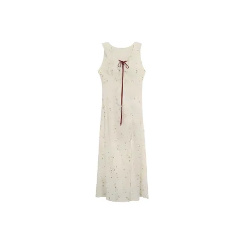 IQC Sleeveless Dresses Women's Yellow