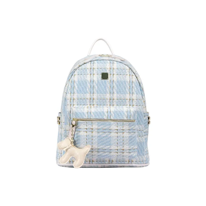 Yalu Canvas Backpack Regular Women's Black/Blue-7