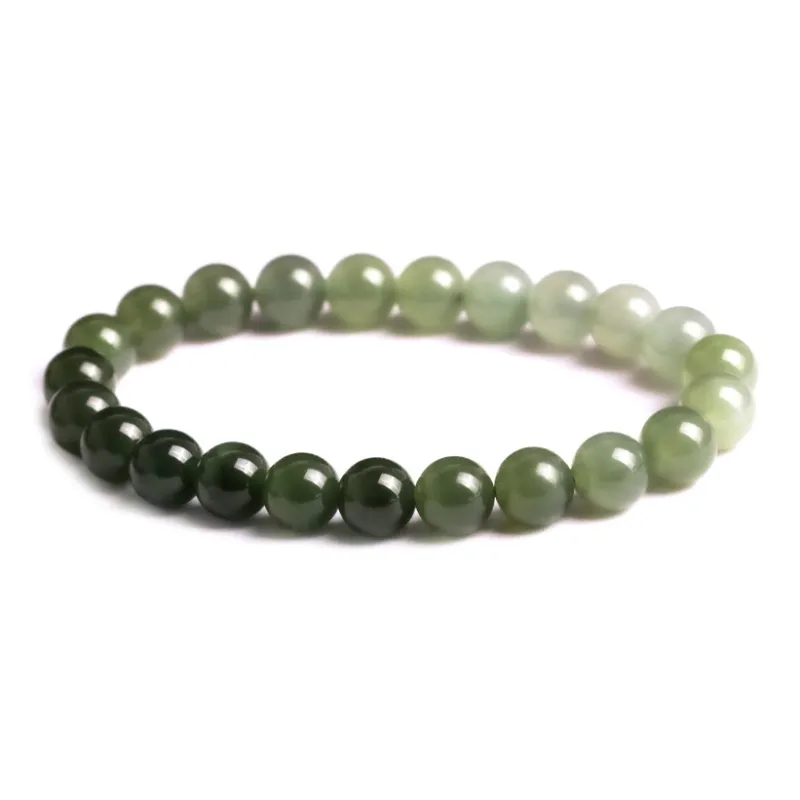ORTAFFA Bracelets White Jade/Pale Greenish White Jade Unisex-7