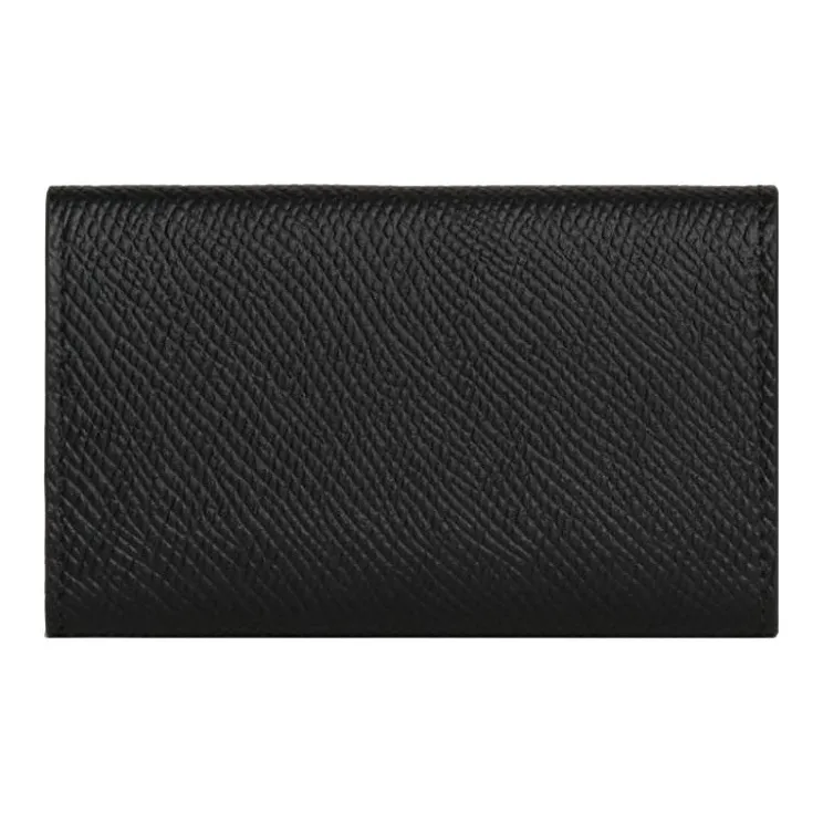 CELINE Grained Calfskin Key Pouch Men's Black-2