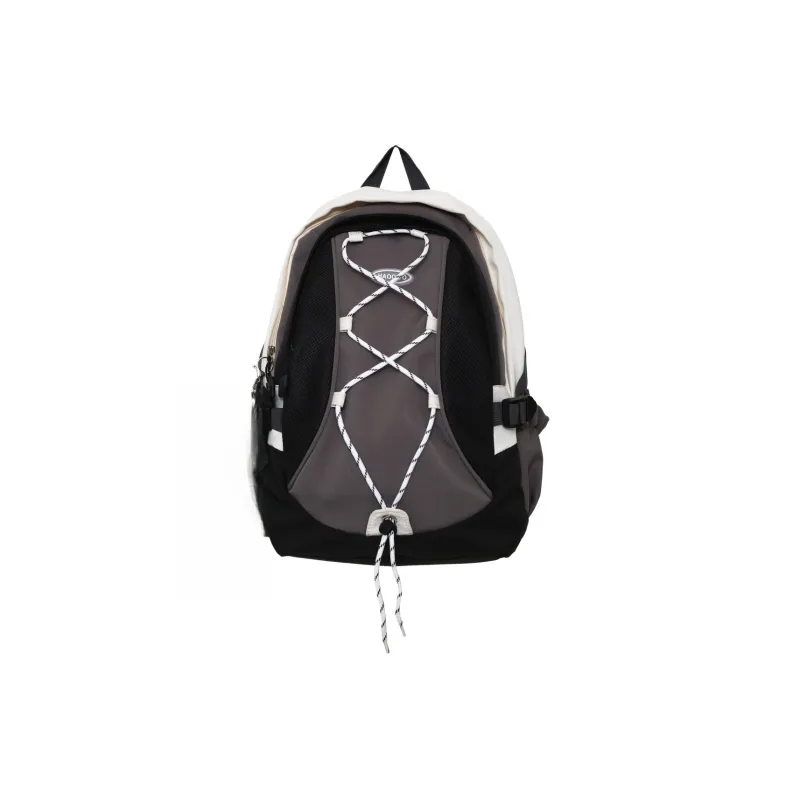 AIBAG Nylon Backpack Unisex White/Black/Purple-6
