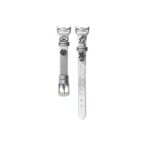 Wei Xin Apple Compatibility Watch Band Glossy Leather, Metal