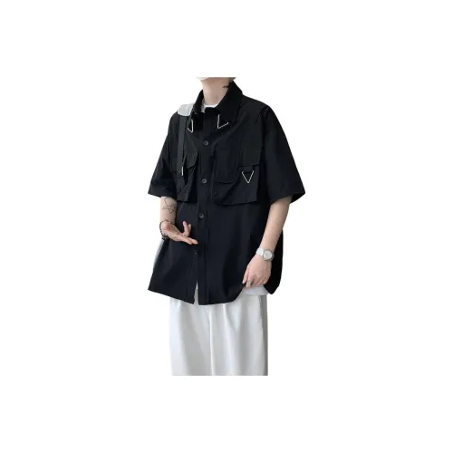 NEAR HERE Shirts Unisex Black