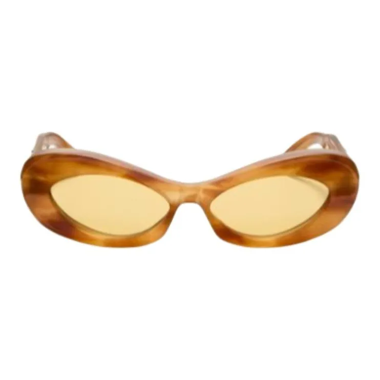 Valentino Acetate Cat Eye Sunglasses Women's Brown-0