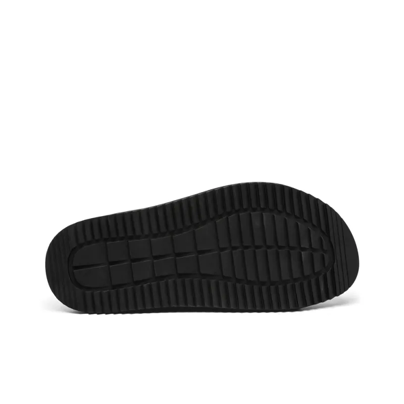 Ignition Stitching Sequins Slip Resistant Abrasion Resistant Slide Slippers Men's Black-4