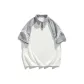White Body with Gray Sleeves