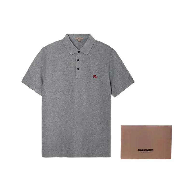 Burberry Polo Shirt Men's Light Gray-7