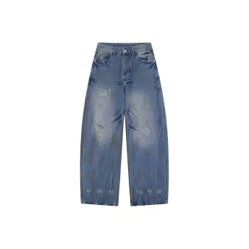 HKRXEC Jeans Men Blue