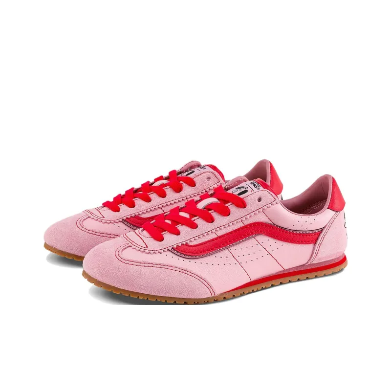 RIROO x Vans Super Lowpro Anti Slip Wear Resistant Low Top Casual Shoes Unisex Pink-1