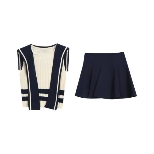 TIBINB Two Piece Skirt Sets Women's
