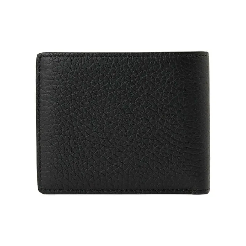 Mulberry Leather Wallet Men's Black & Yellow-2