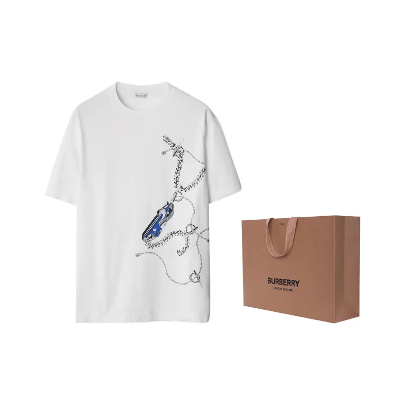 Burberry Graphic print Cotton T shirt-6