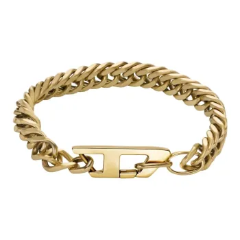 DIESEL Stainless Steel Bracelets Men's Gold