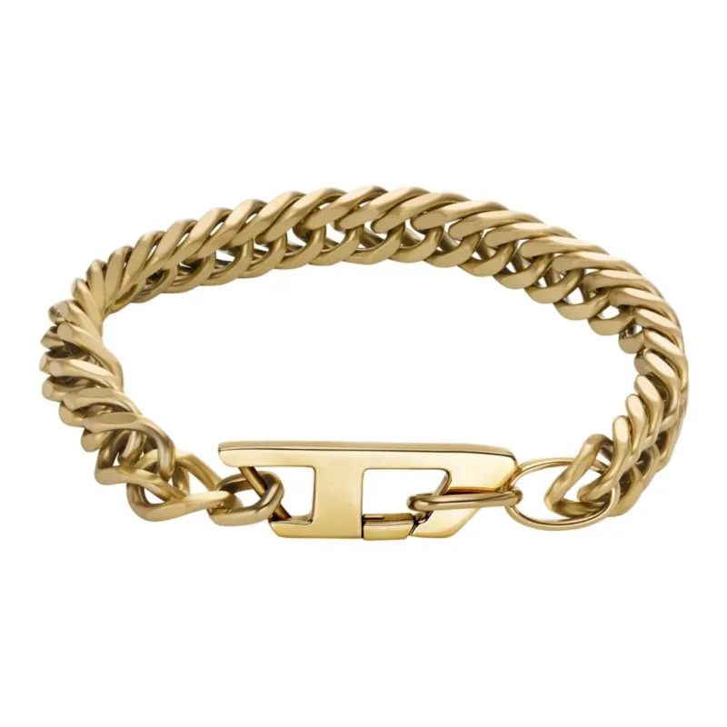 DIESEL Stainless Steel Bracelets Men's Gold-0