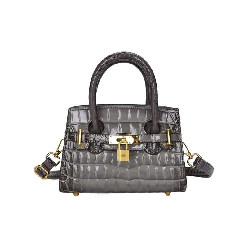 Yalu PU One Shoulder Handbag Women's White/Gray/Black/Khaki/Brown/Pink-4