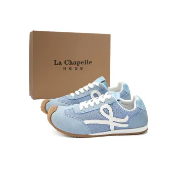La Chapelle Abrasion Resistant Lightweight Slip Resistant Low Top Casual Shoes Women's Blue White