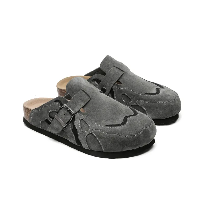JIETEGONGYANG Rubber Sole Odor Resistant Abrasion Resistant Slip Resistant Closed Toe Slippers Unisex-3