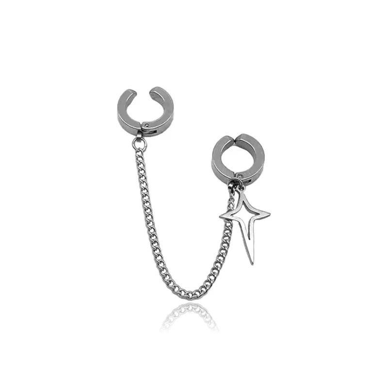 AEMC Alloy Clip On Earrings Unisex-6