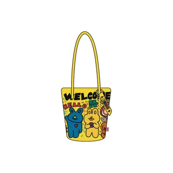 Perfect Styles Diagonal Corn Short Plush Shoulder Bag Medium Size Women's Multicolor