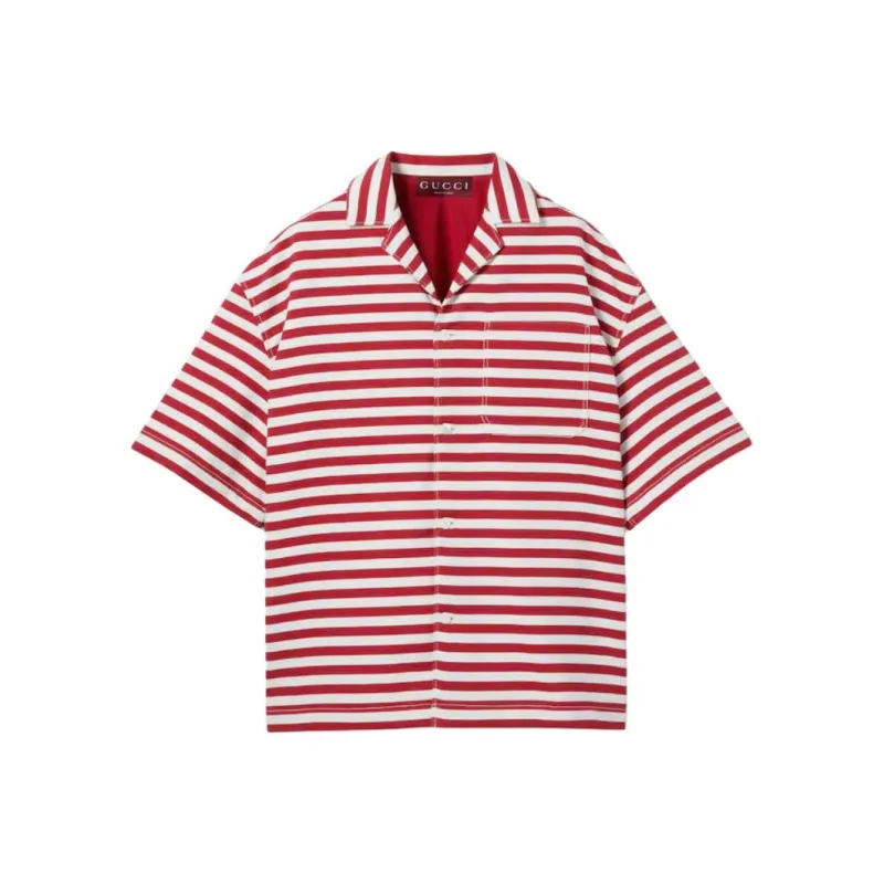 GUCCI Lido FW25 Pre Fall Collection Shirt Men's Red-0