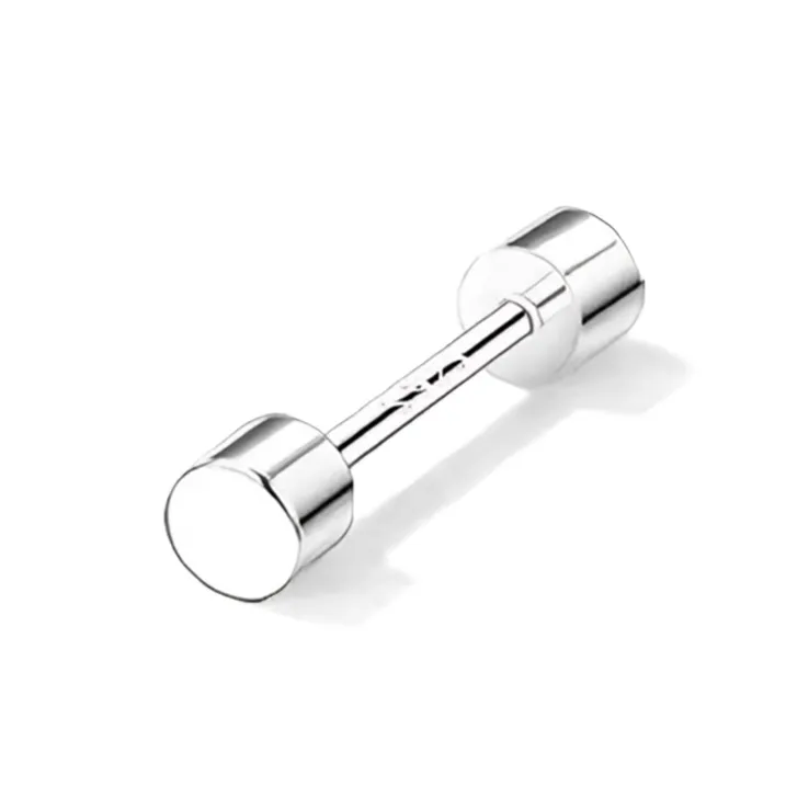 VEZA Sterling Silver Stud Earrings Unisex-0