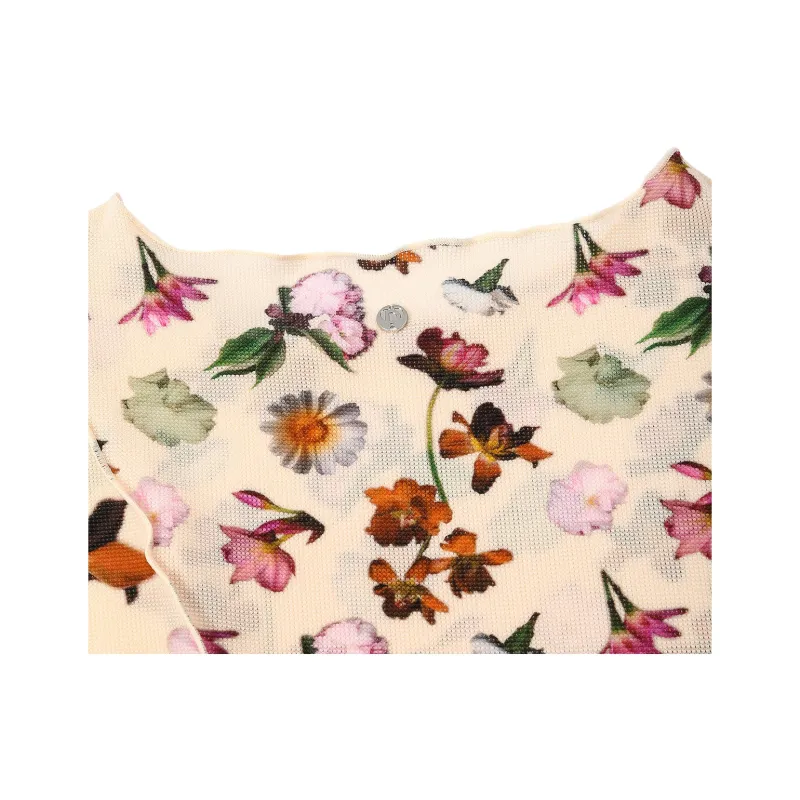 Desigual T Shirts Women's Beige With Print-5