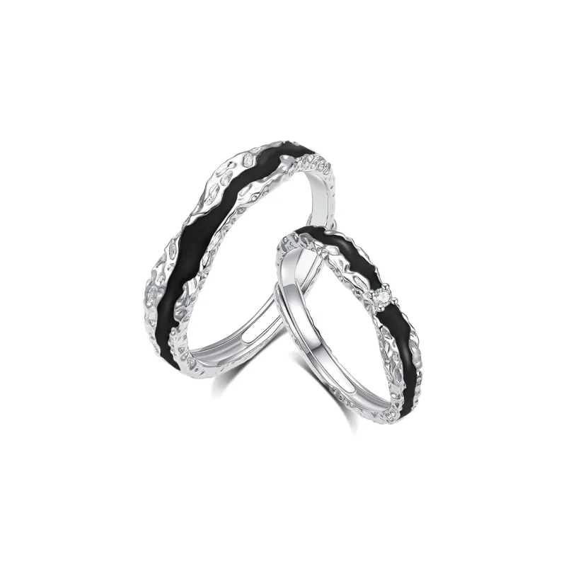 Treasure Flaws S999 Fine Silver Rings Unisex Silver-6