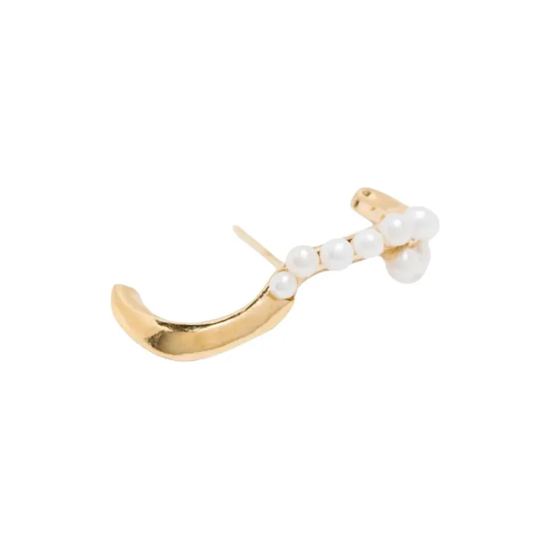 BEATRIZ PALACIOS Pearled Wave Earrings-1