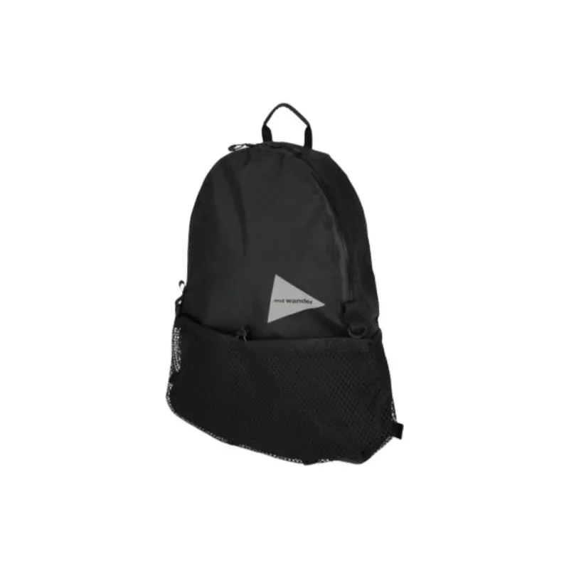 And Wander Polyester Backpack Regular Women's Black-1