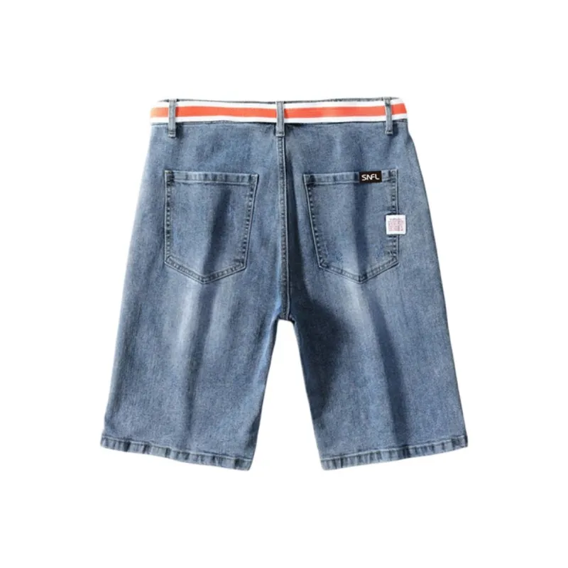 SNOW FLYING Denim Shorts Unisex-1