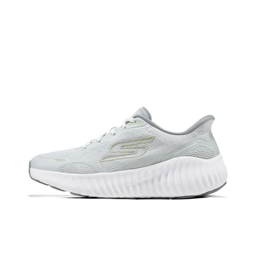 Skechers Women's GO Series Breathable Lightweight Rebound Low Top Running Shoes Women's Gray