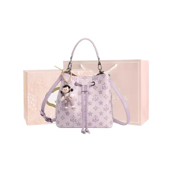 MISS GAIL Synthetic Leather Bucket Bag, Shoulder Bag, Crossbody Bag, Handbag Regular Women's Purple