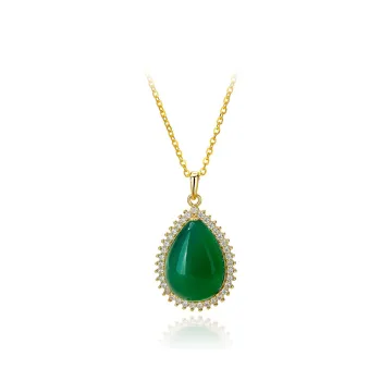 Encounter Gift Natural Chalcedony Necklaces Women's