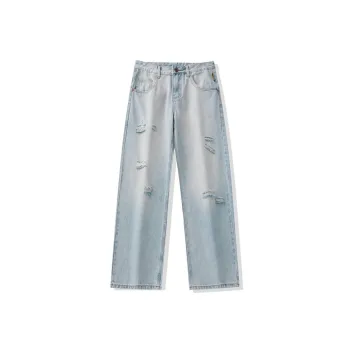 SNOW FLYING Jeans Unisex Light Blue