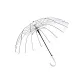 16 Bone Eva Transparent Umbrella Straight Handle Umbrella-White Handle