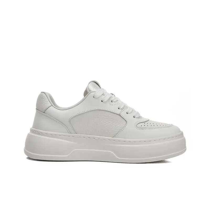Bansley Low Top Skateboard Shoes Men's White-1