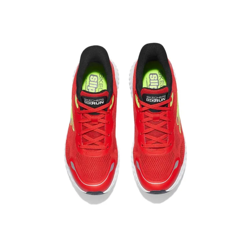 Skechers MEN'S GO Anti Slip Wear Resistant Low Top Running Shoes Men's Red-3