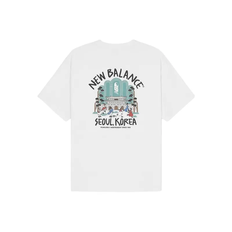 New Balance SEMI OVER FIT T Shirt Men's White-1