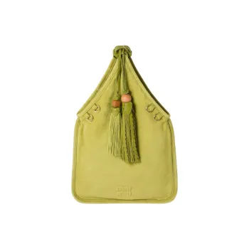 MIU MIU Sheepskin Handbag Women's Olive Green