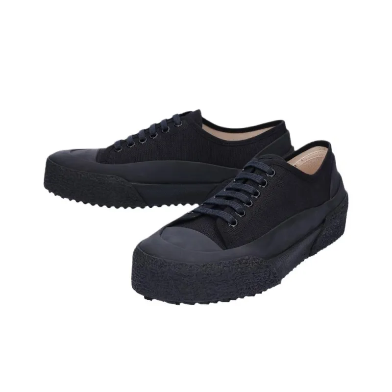 STUDIO NICHOLSON Low Top Canvas Shoes Unisex Marine Blue-1