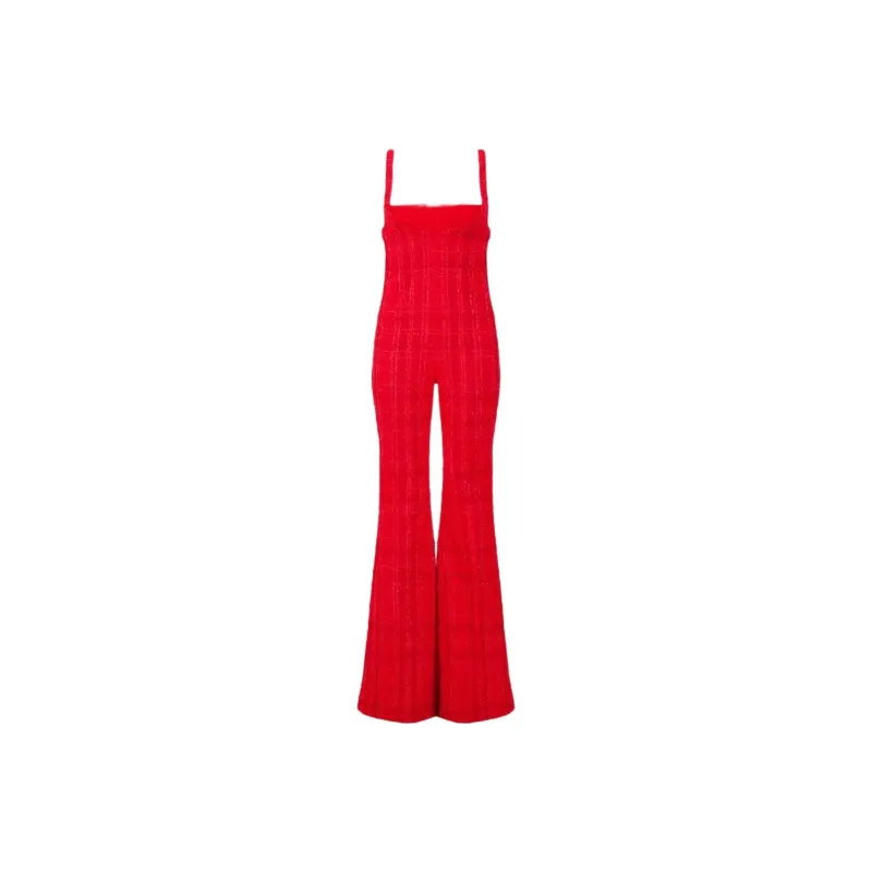 Giambattista Vall Flared Tweed Jumpsuit-0