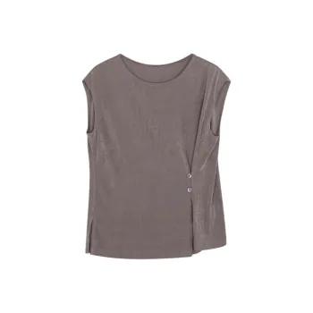 IHIMI T Shirts Women's Gray Purple