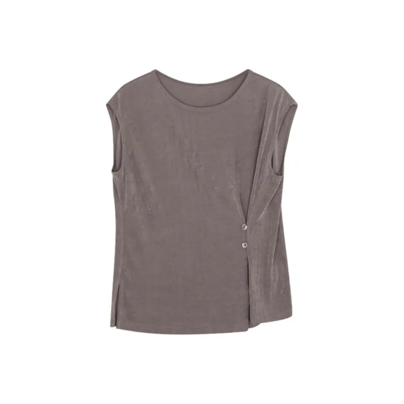 IHIMI T Shirts Women's Gray Purple-0