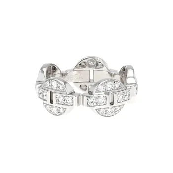 Cartier Pre owned 18kt White Gold Himalia Diamond Ring