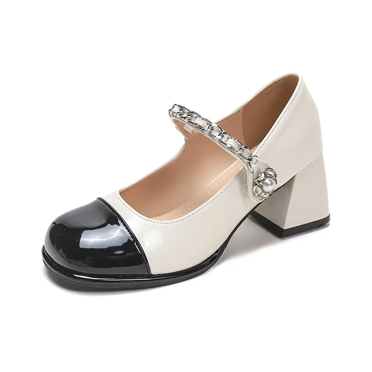 Dragon Dance Chunky Heel High Heels Women's-2