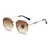 Gold Frame with Gradient Tea Brown Lens
