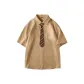 [Tie Is Only for Matching Effect]Khaki (Y Naughty Smile Chest Tag)