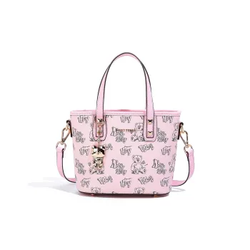 NOISY TEDDY PVC Basket Bag, Shoulder Bag, Crossbody Bag, Handbag Regular Women's Light Pink/Apricot