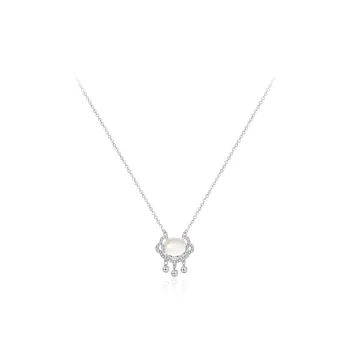 Fortune Gold Chalcedony Necklaces Women's