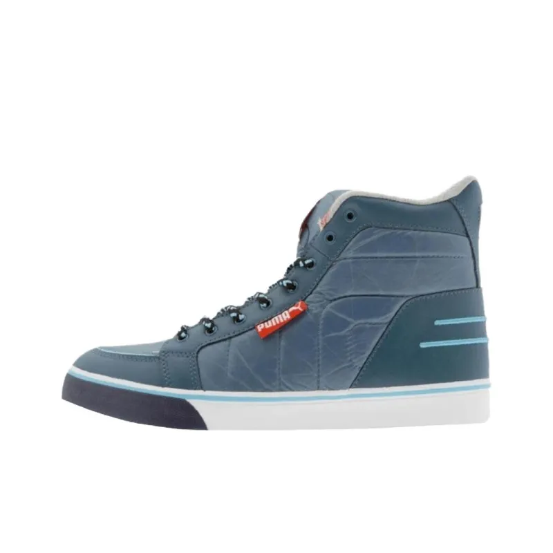 PUMA Hooper Anti Slip Wear Resistant Low Top Skateboard Shoes Unisex Light Blue-0